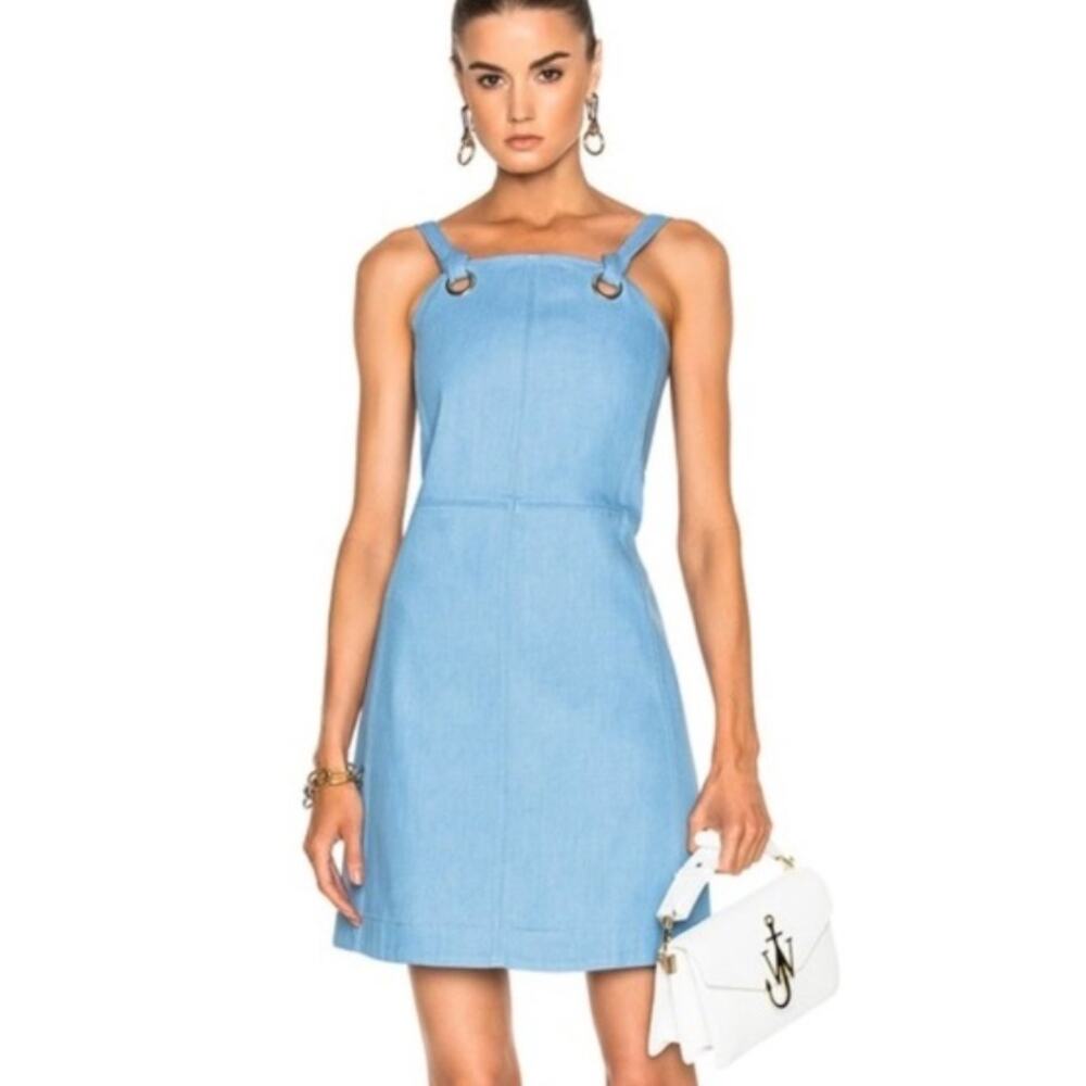 Rag & Bone Suffolk Mini Dress in Pale Blue 00 ($395)